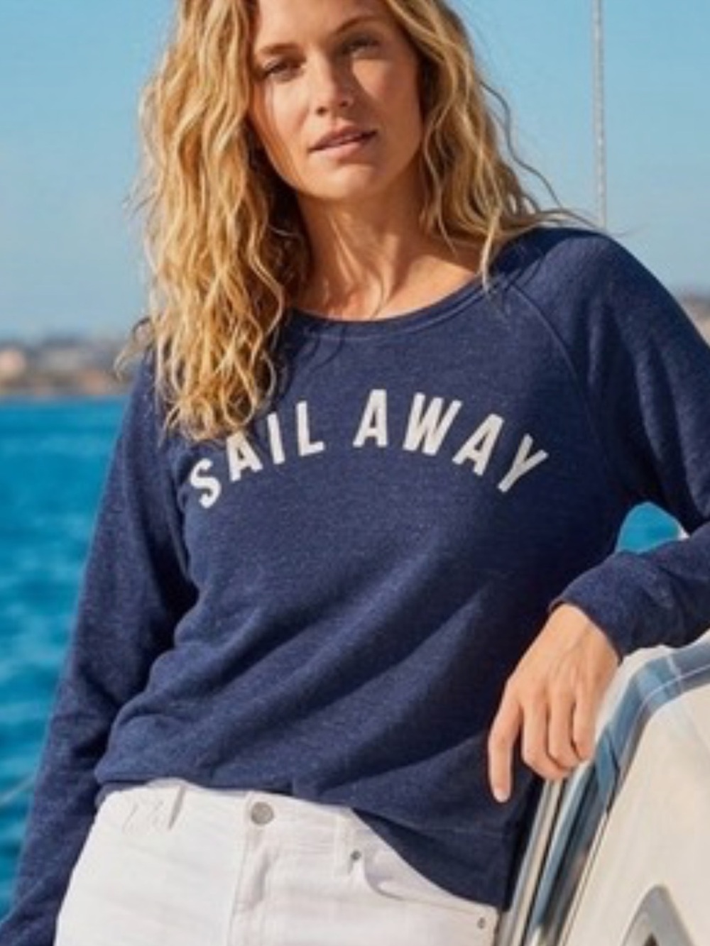 Cute Anthropologie Brand Sundry. Navy Blue and White.